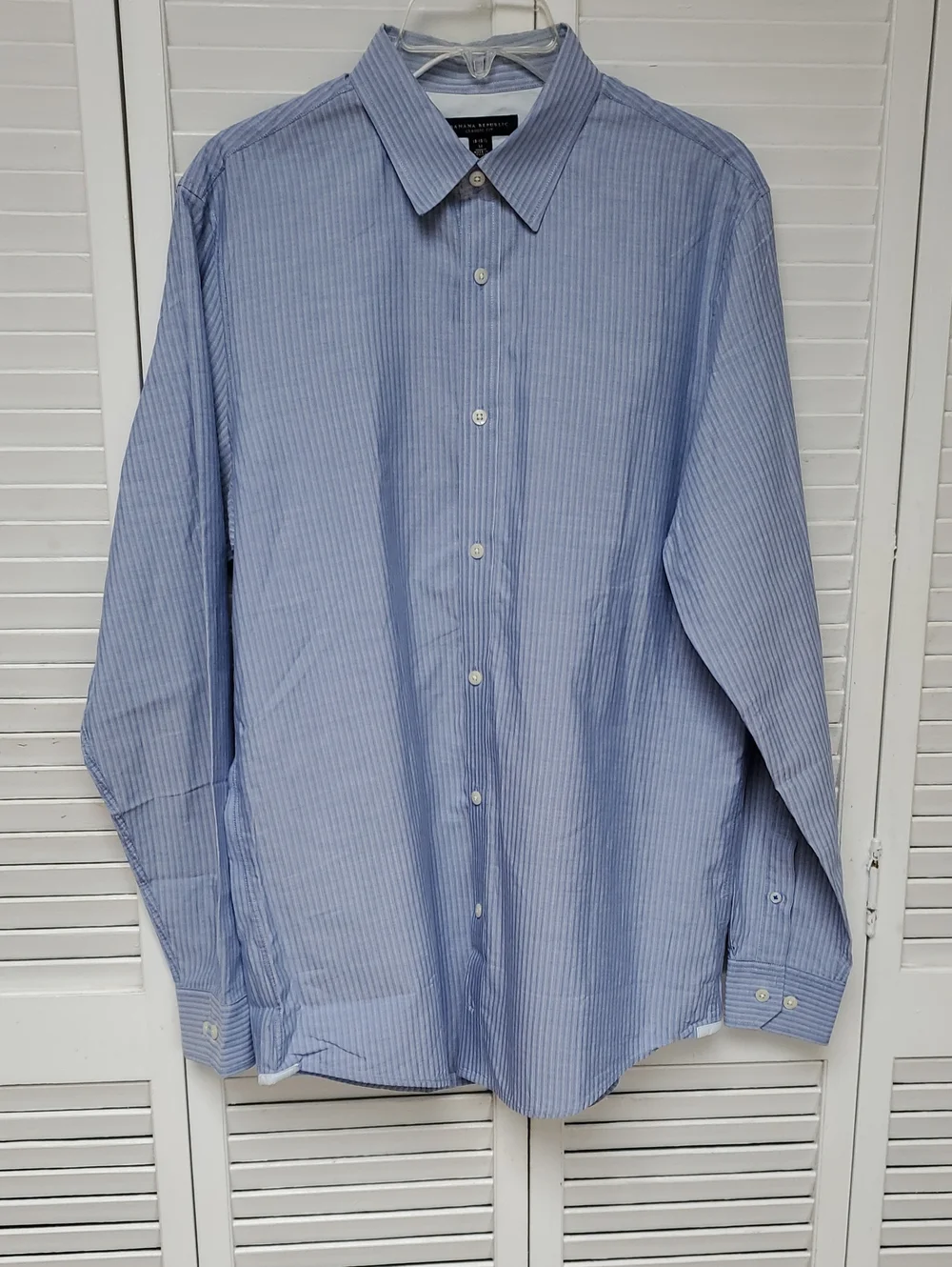 Banana Republic Light Blue Pinstripe Dress Shirt